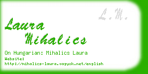 laura mihalics business card